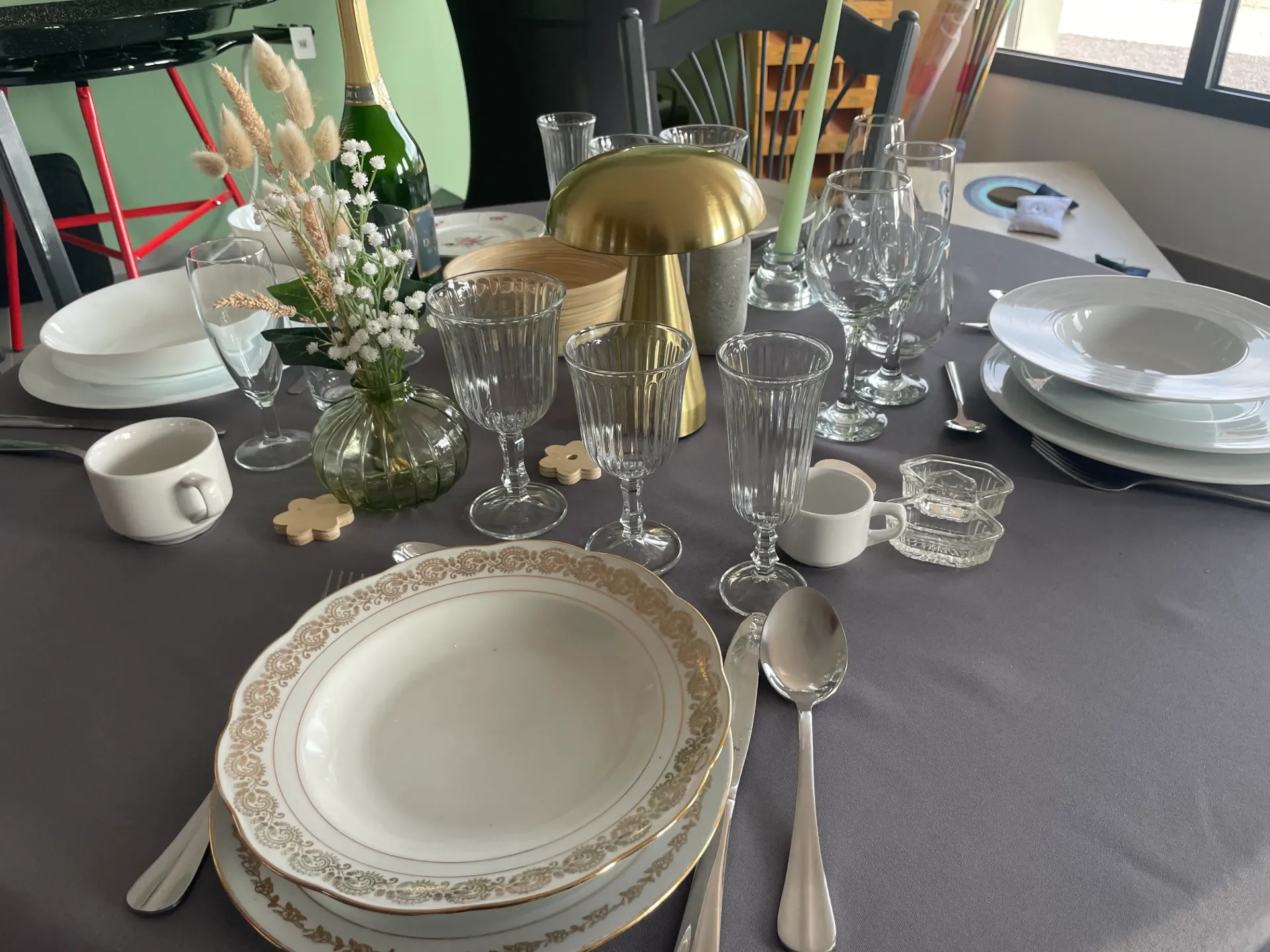 [2081] Assiette Creuse Vintage
