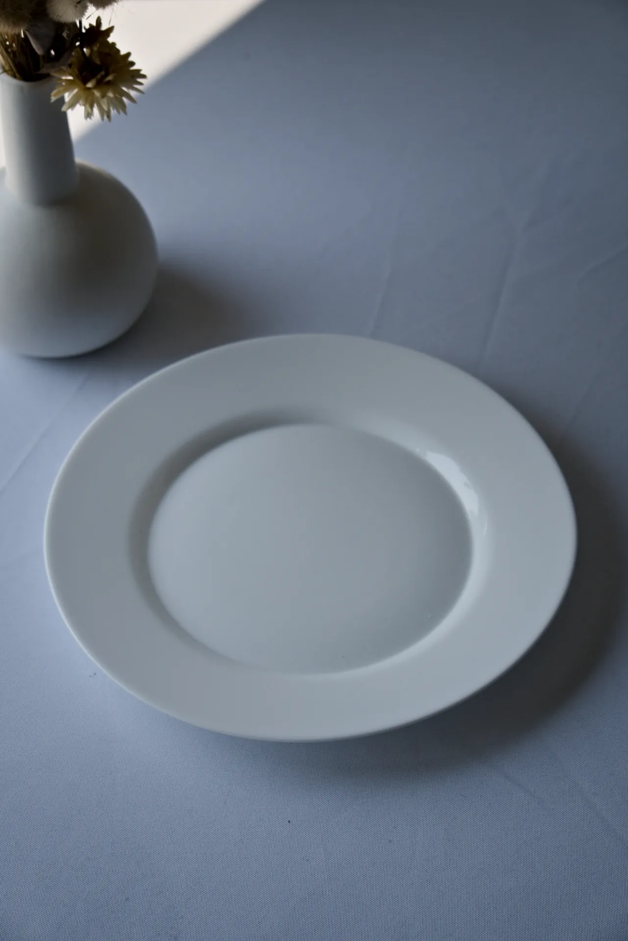 [2040] Assiette Plate Blanche Eco Ø 25