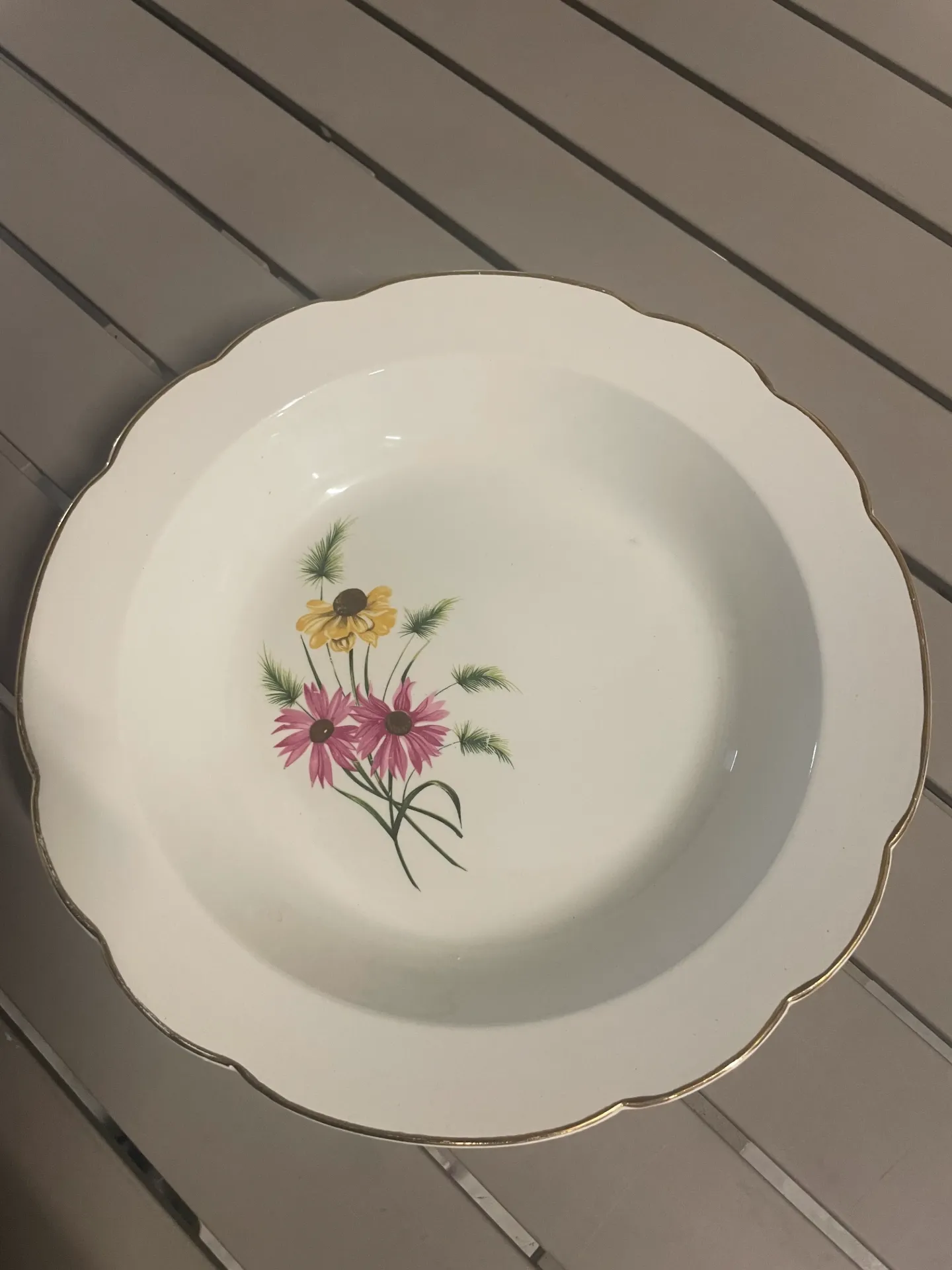 [2083] Plats Creux Rond Vintage déparaillé