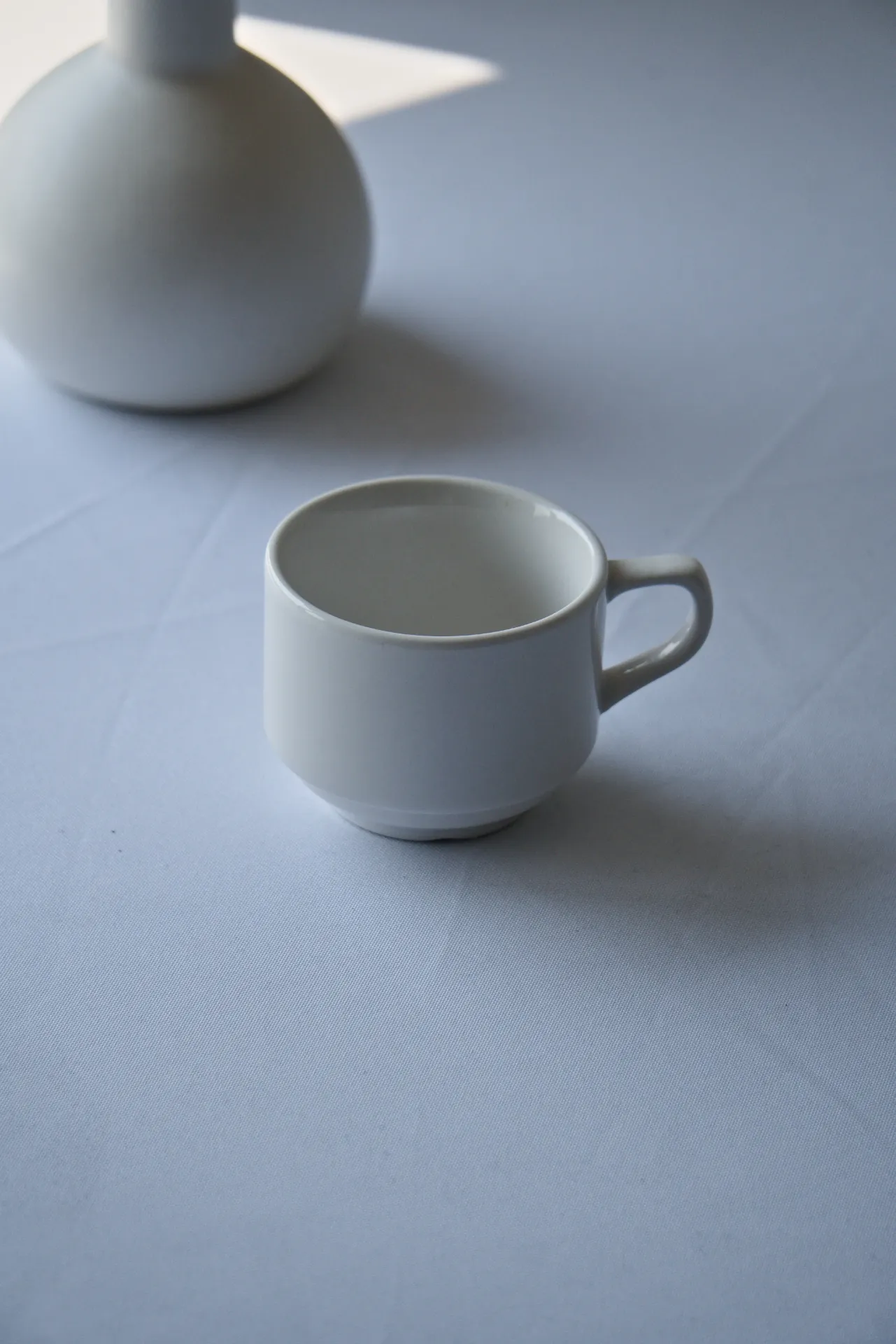 [2060] Tasse à Café Porcelaine Blanche 9cl